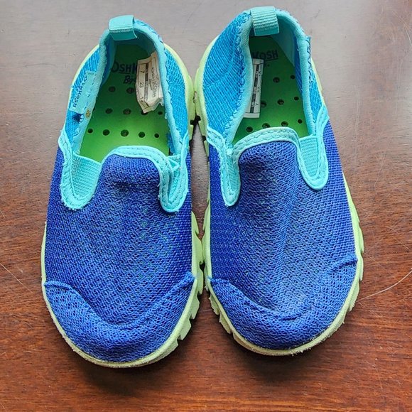 OshKosh B'gosh Blue/Green Baby Water Shoes Size 7 - Picture 2 of 13